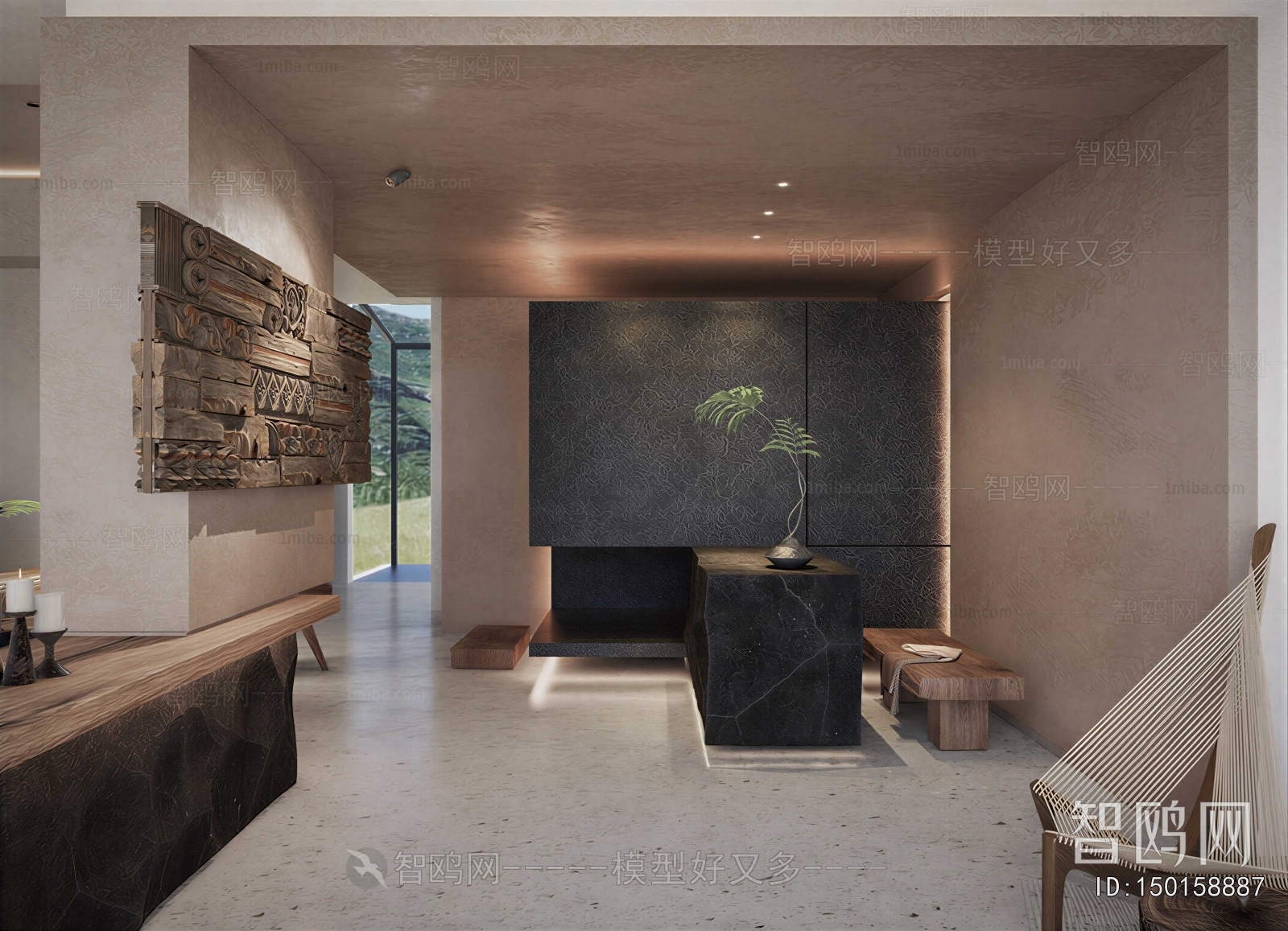 Wabi-sabi Style Rest And Entertainment