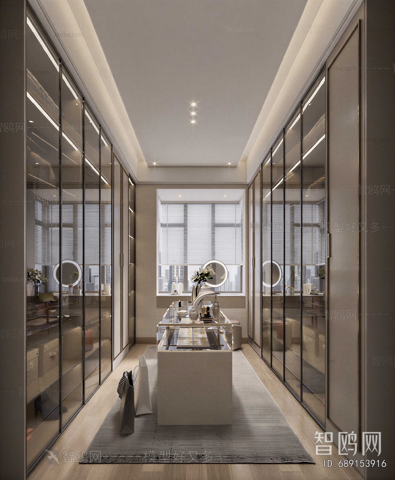 Modern Clothes Storage Area