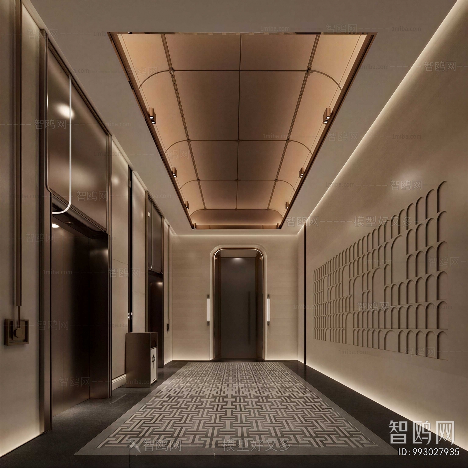 Modern Corridor Elevator Hall