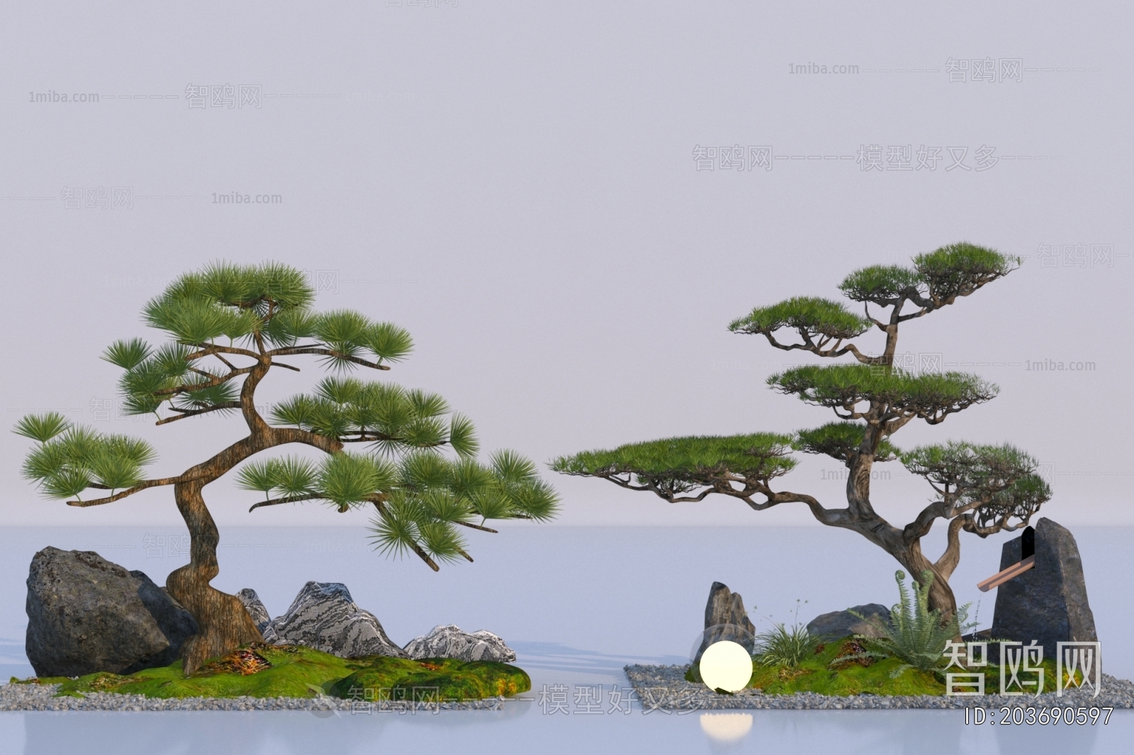 New Chinese Style Plant Landscaping