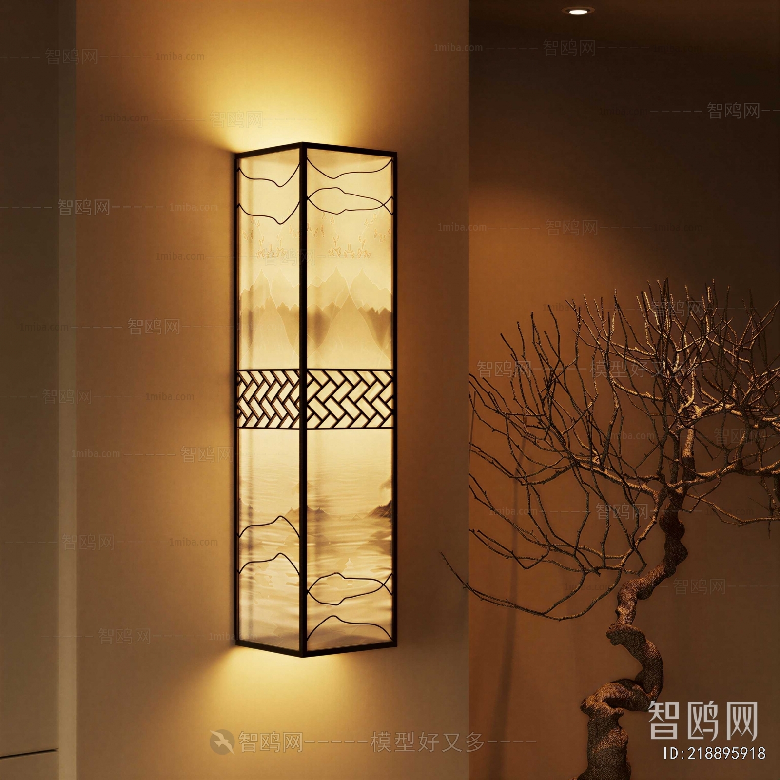 New Chinese Style Wall Lamp