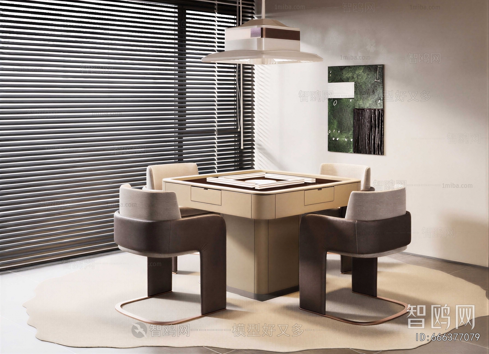 Modern Mahjong Tables And Chairs