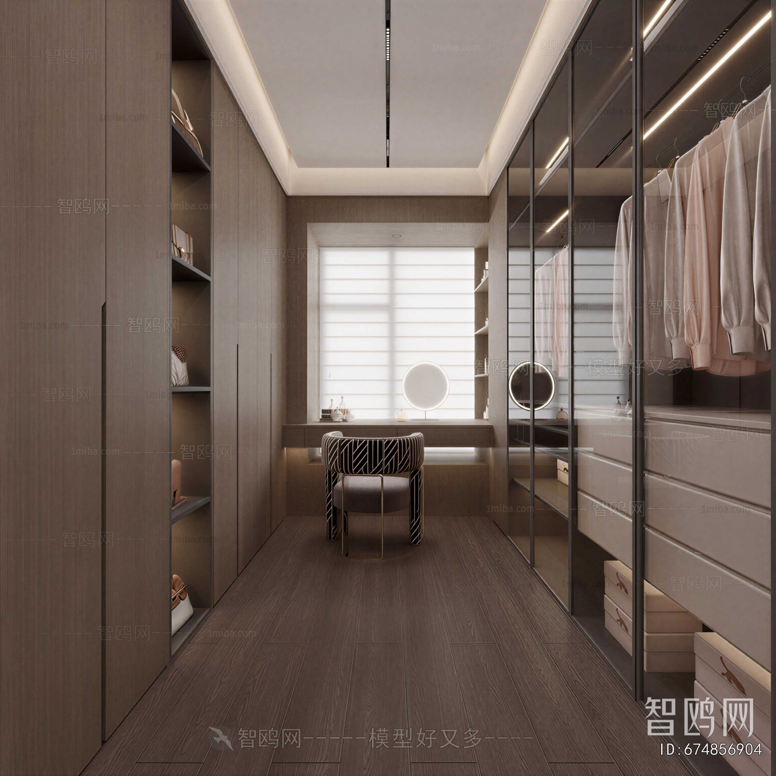 Modern Clothes Storage Area