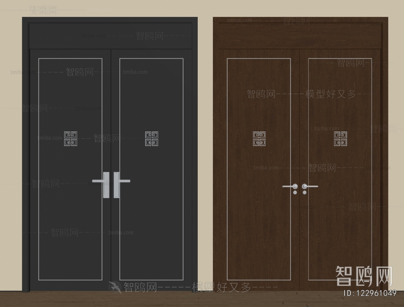 New Chinese Style Double Door