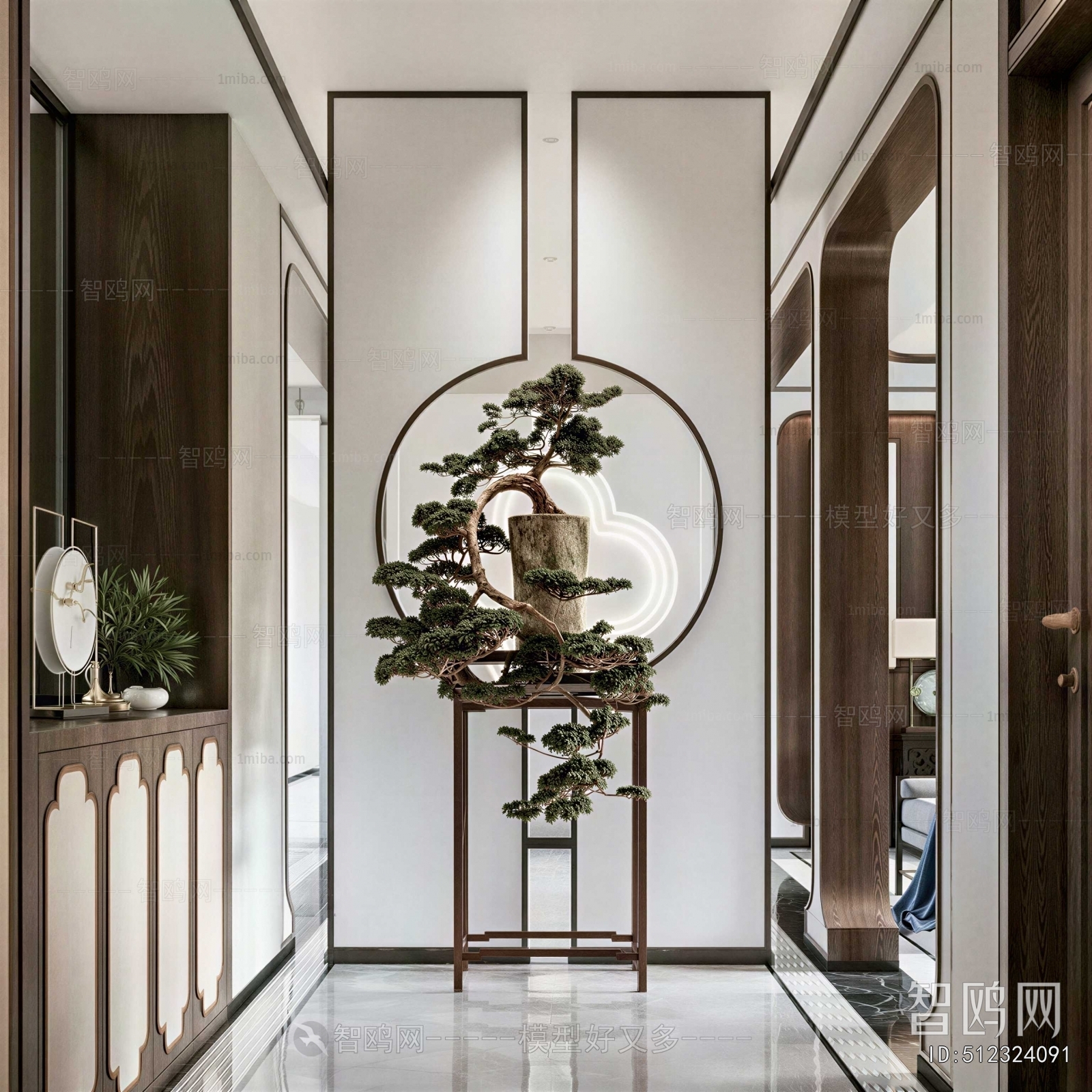 New Chinese Style Hallway