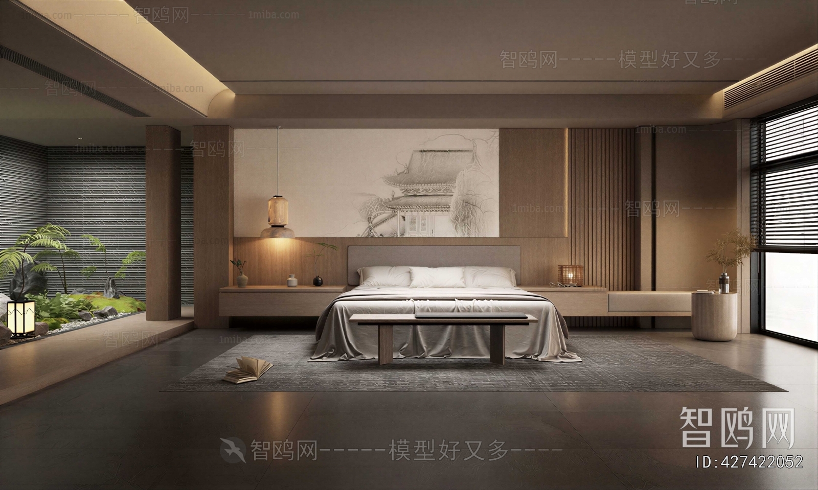 Wabi-sabi Style Bedroom