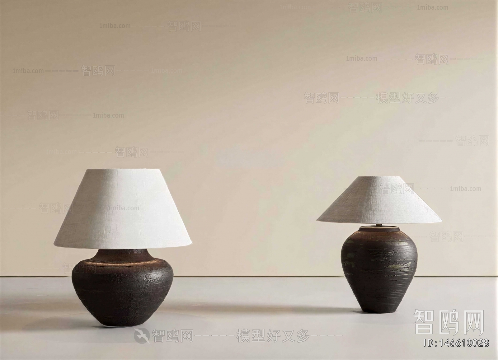 Wabi-sabi Style Table Lamp