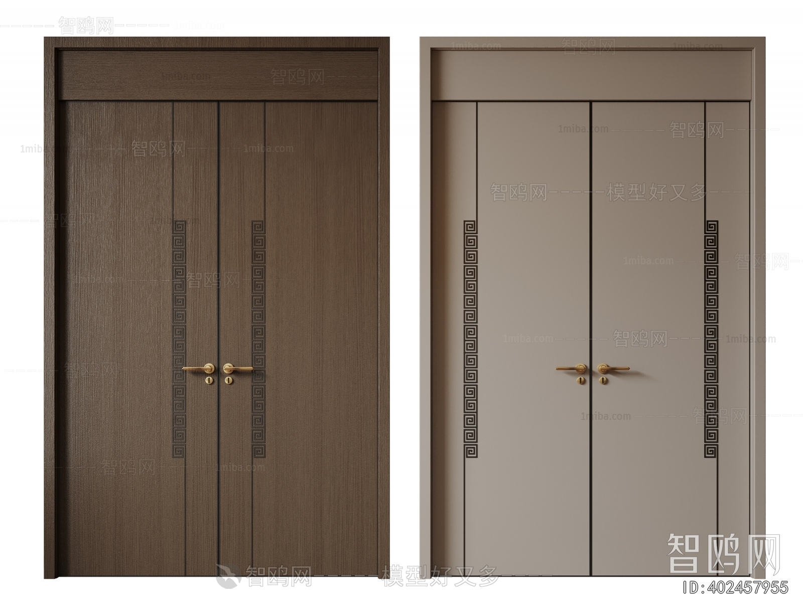 New Chinese Style Double Door
