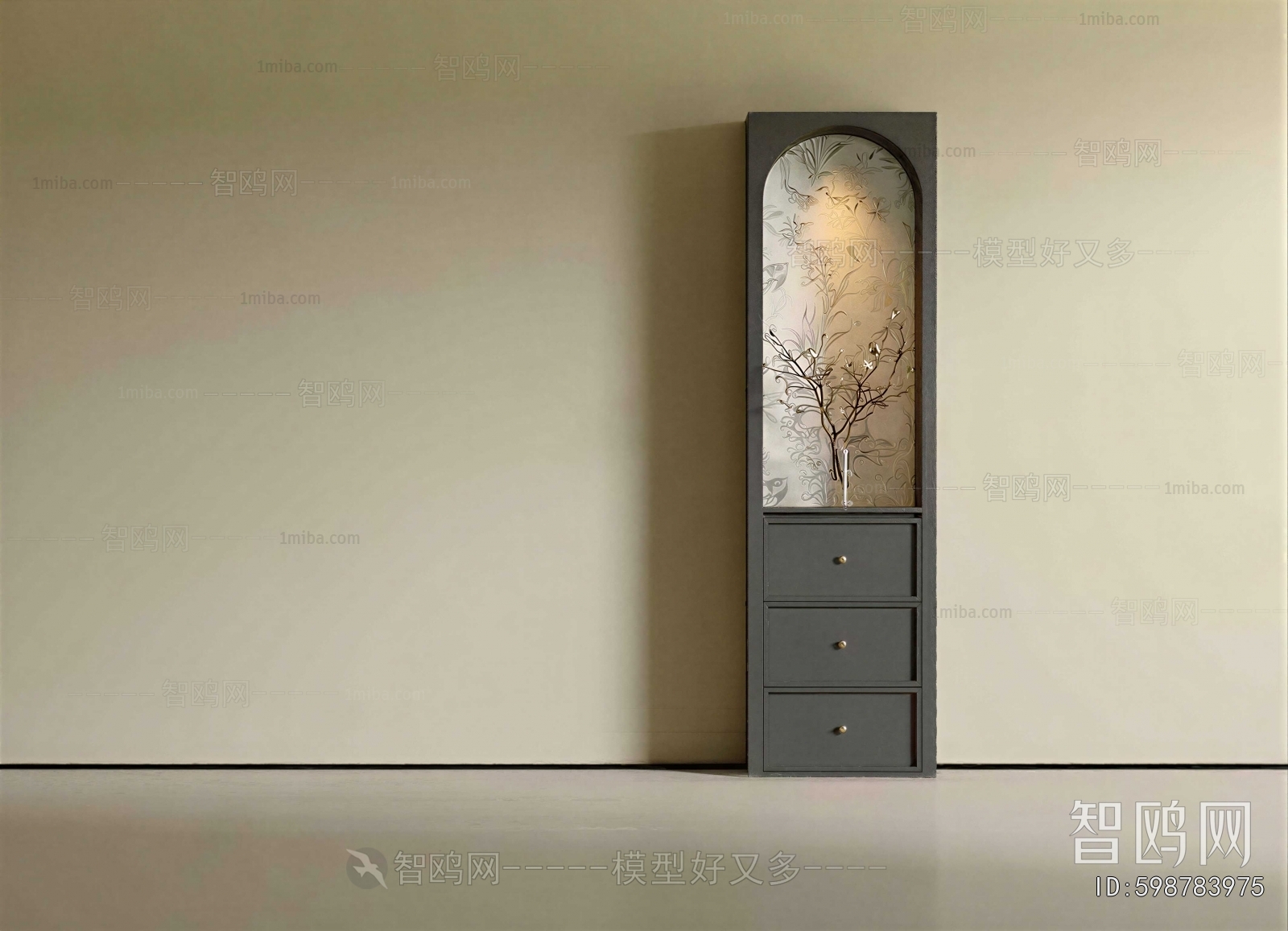 French Style Entrance Cabinet