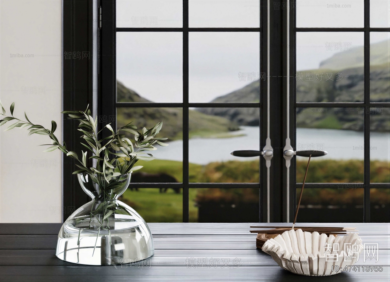 Modern Aquatic Green Plant