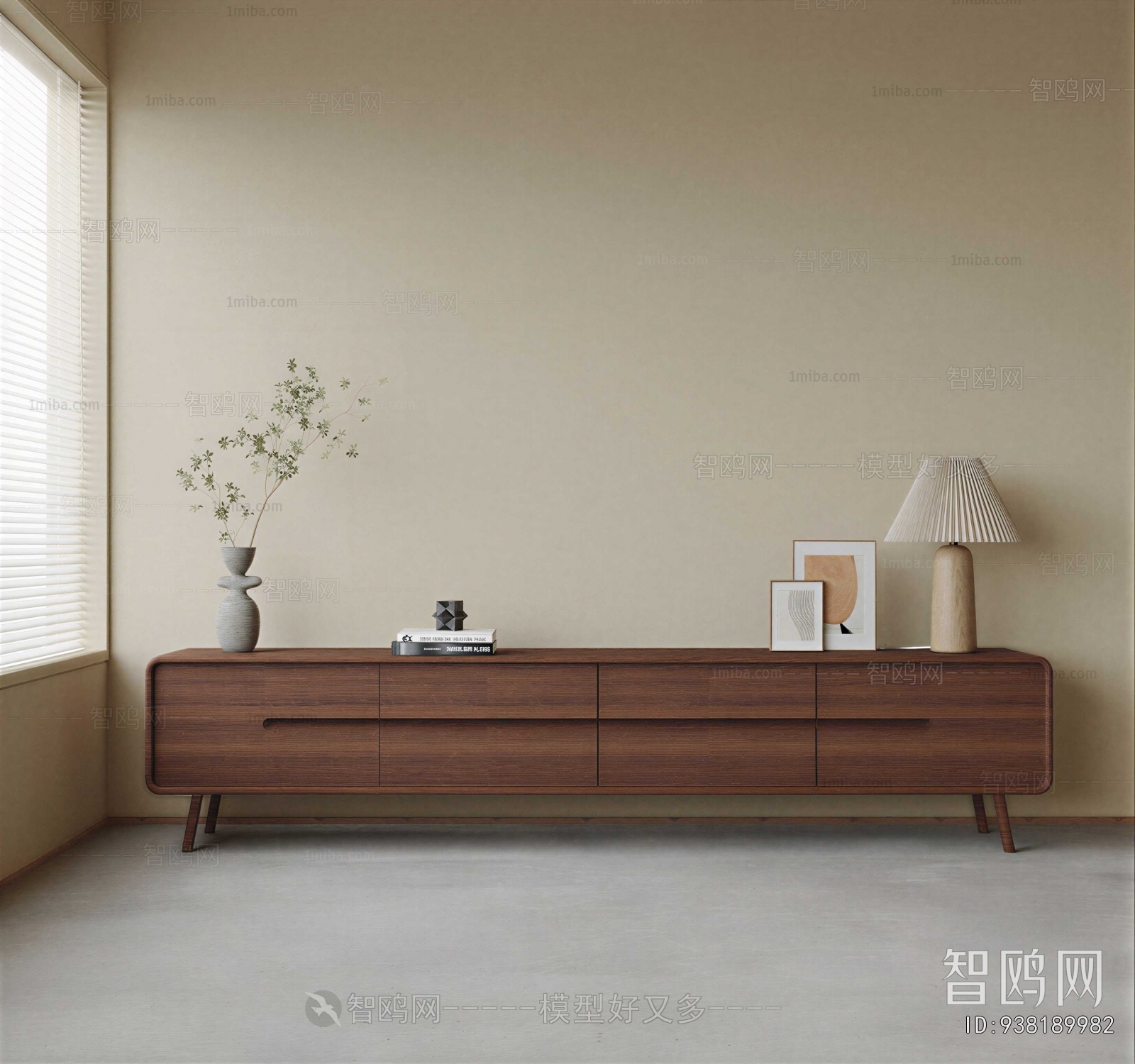 Wabi-sabi Style TV Cabinet