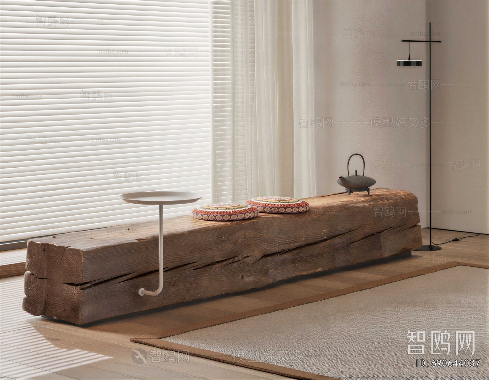 Wabi-sabi Style Bench