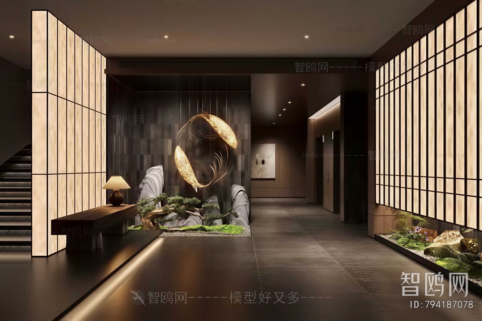 New Chinese Style Hallway