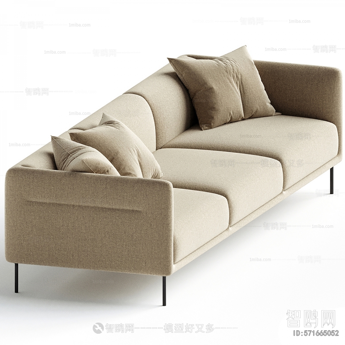 Modern Three-seat Sofa