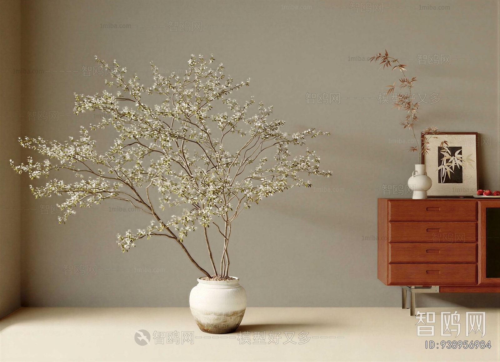 Modern Ground Green Plant Potted Plants