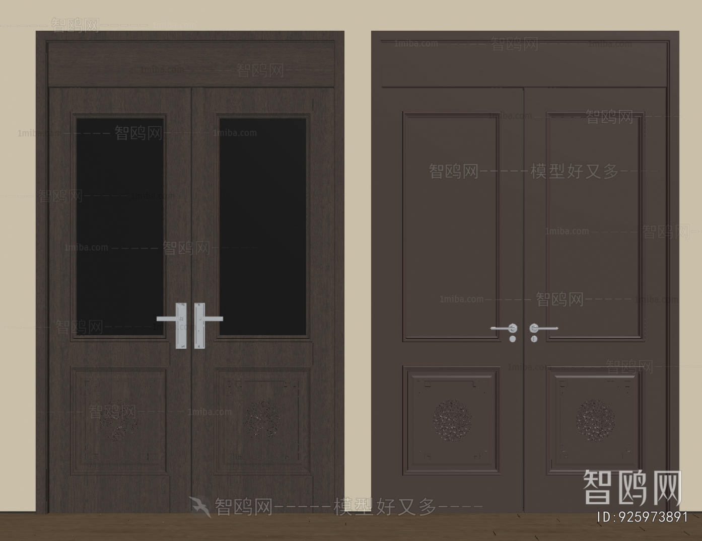 New Chinese Style Double Door