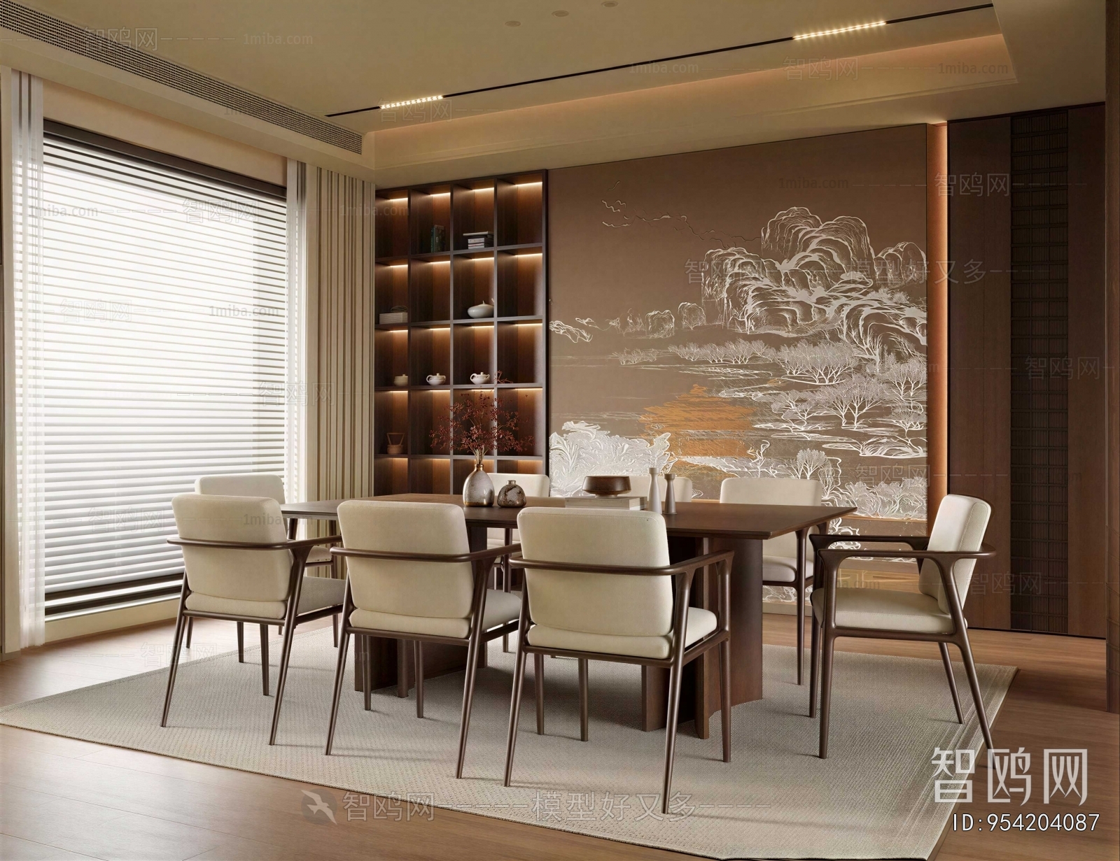 New Chinese Style Dining Room