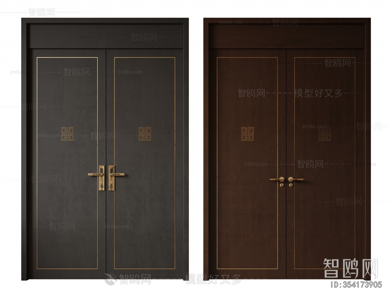 New Chinese Style Double Door