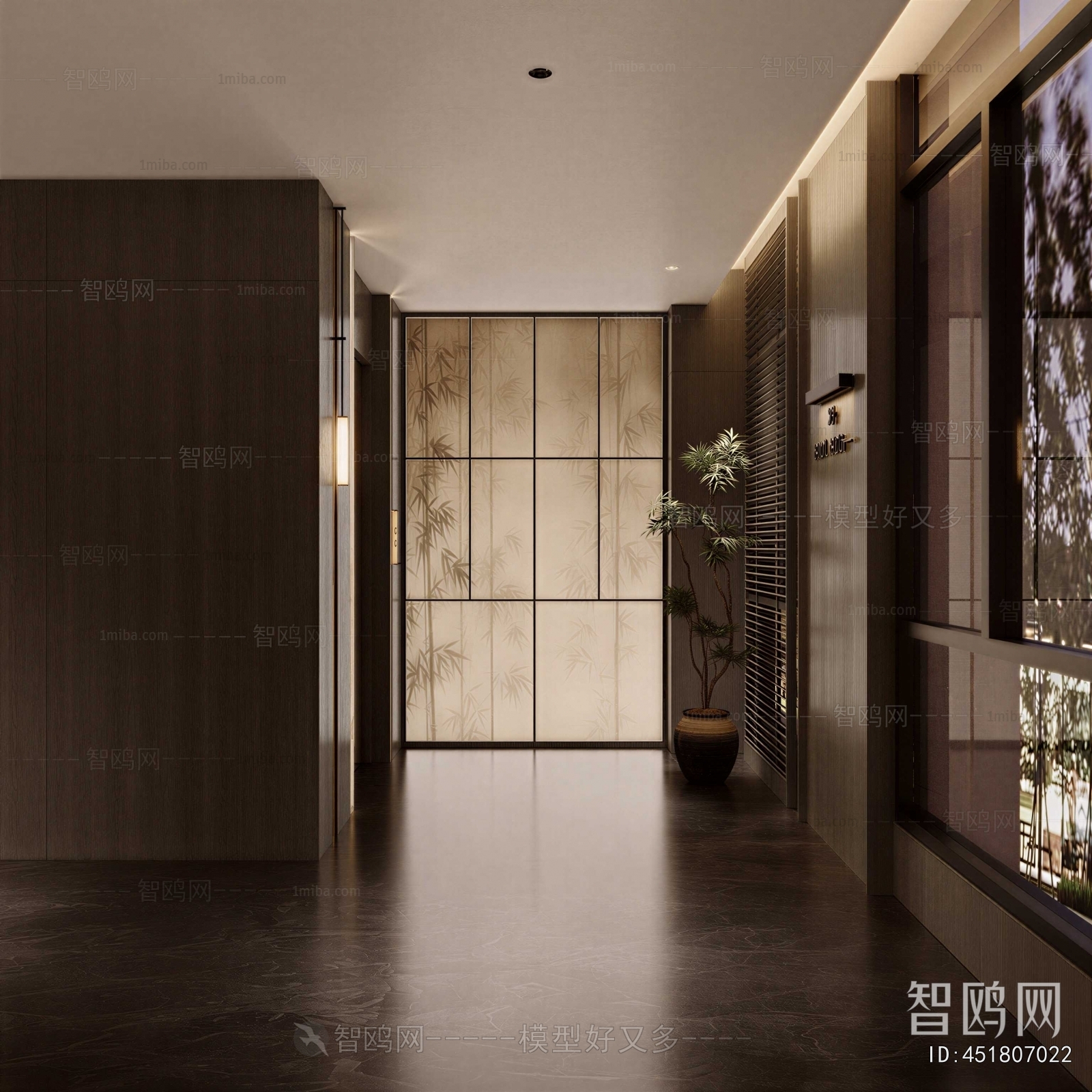 New Chinese Style Hallway