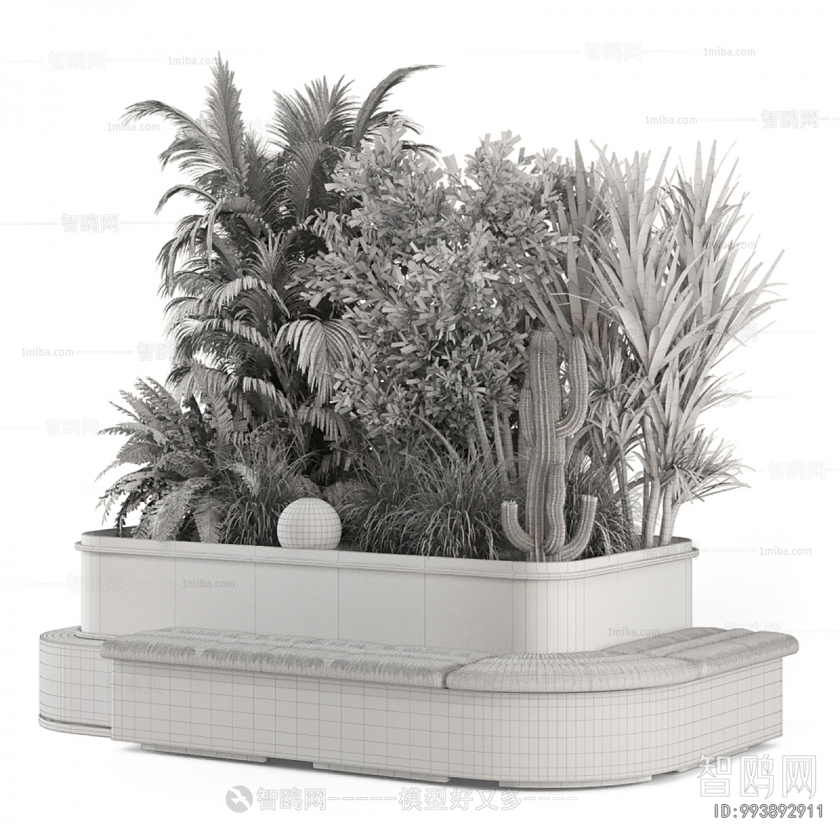 Modern Flower Bed, Flower Bowl, Flower Box