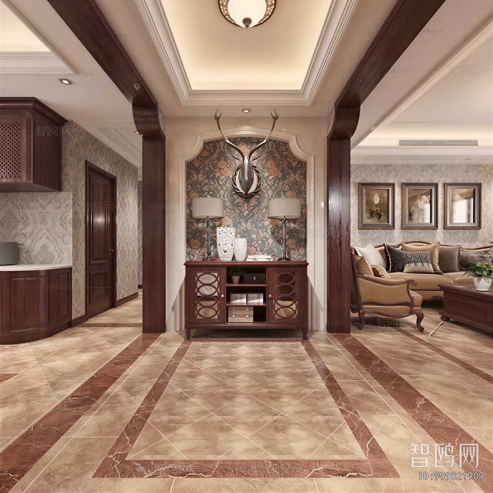 European Style Hallway