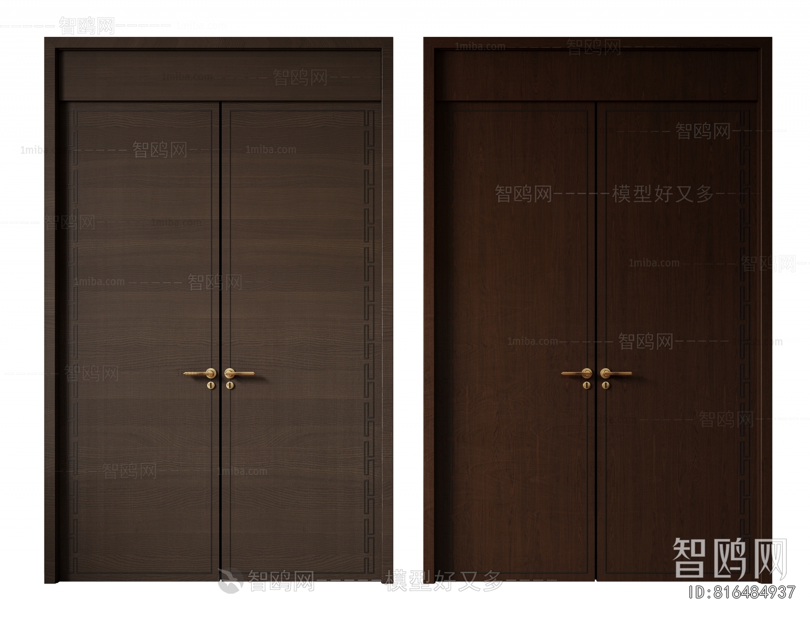 New Chinese Style Double Door