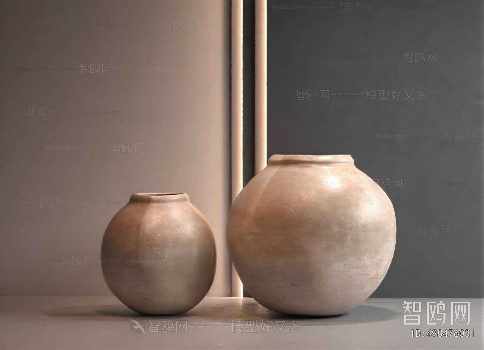 Wabi-sabi Style Clay Pot