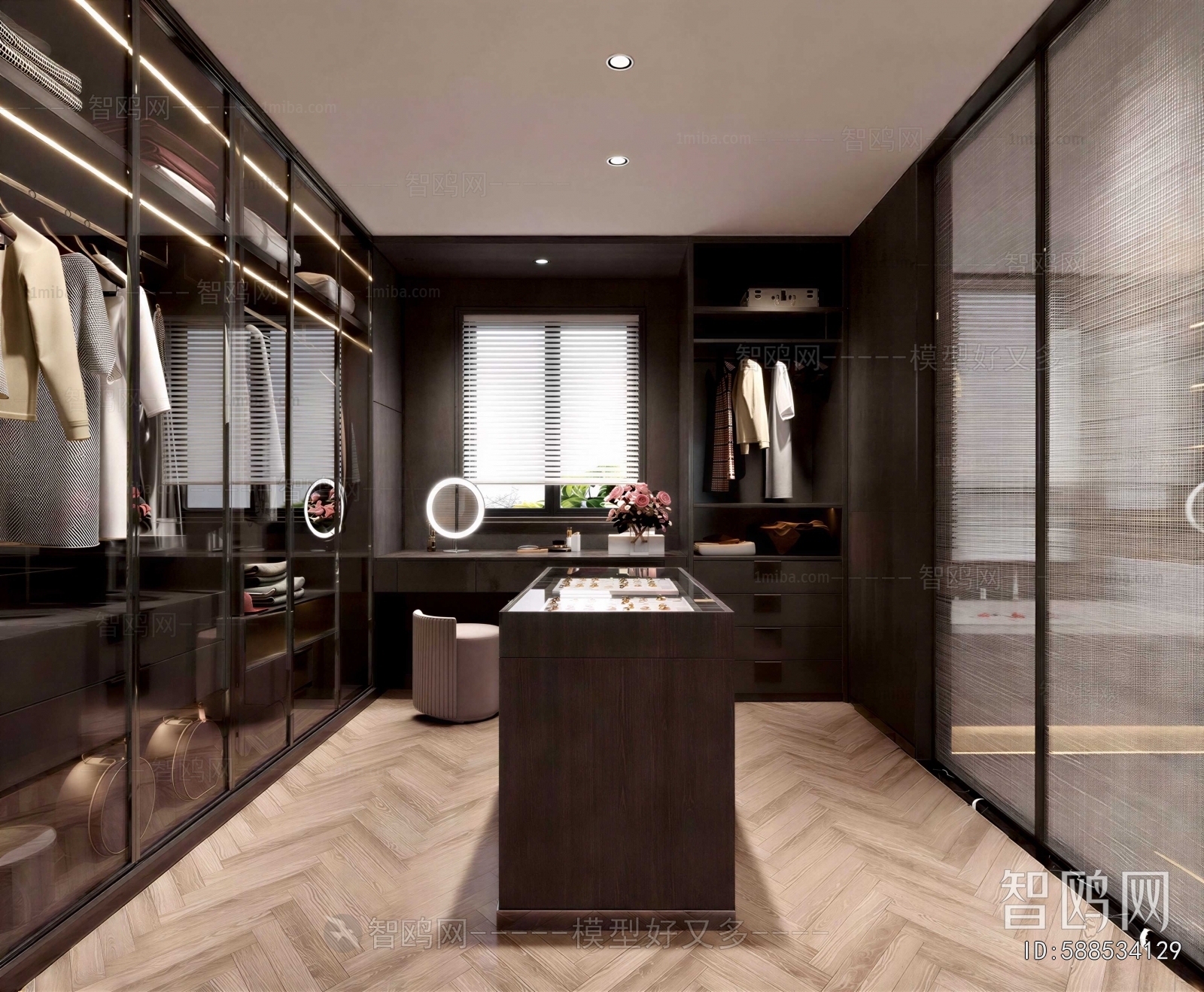 Modern Clothes Storage Area