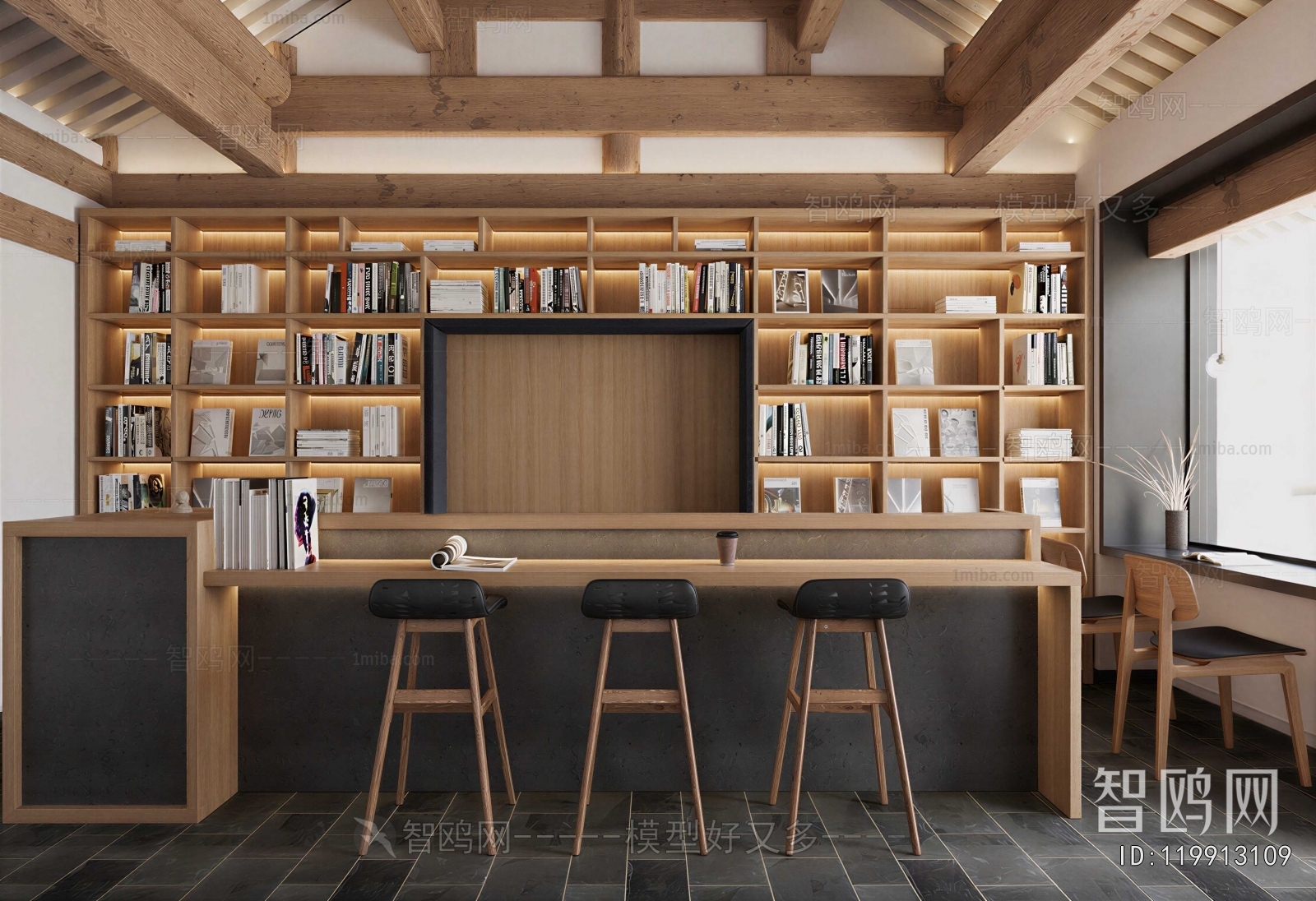 New Chinese Style Study Space