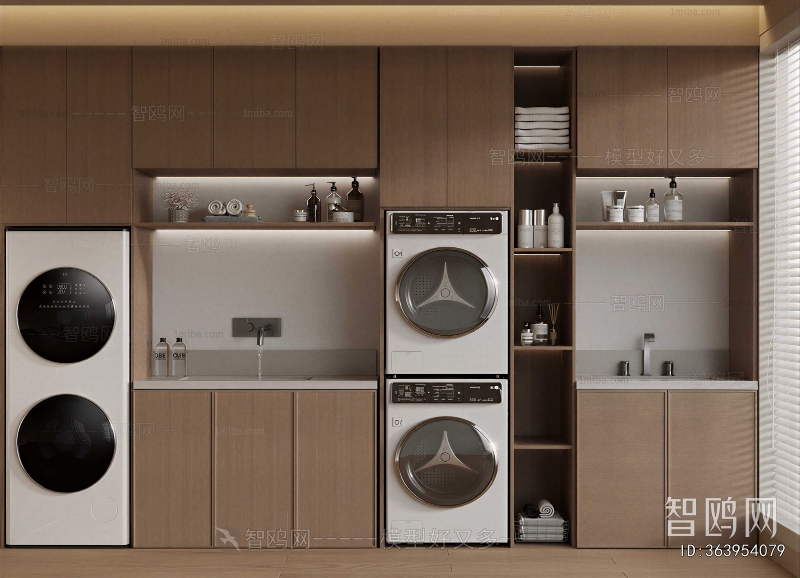 Modern Laundry Cabinet