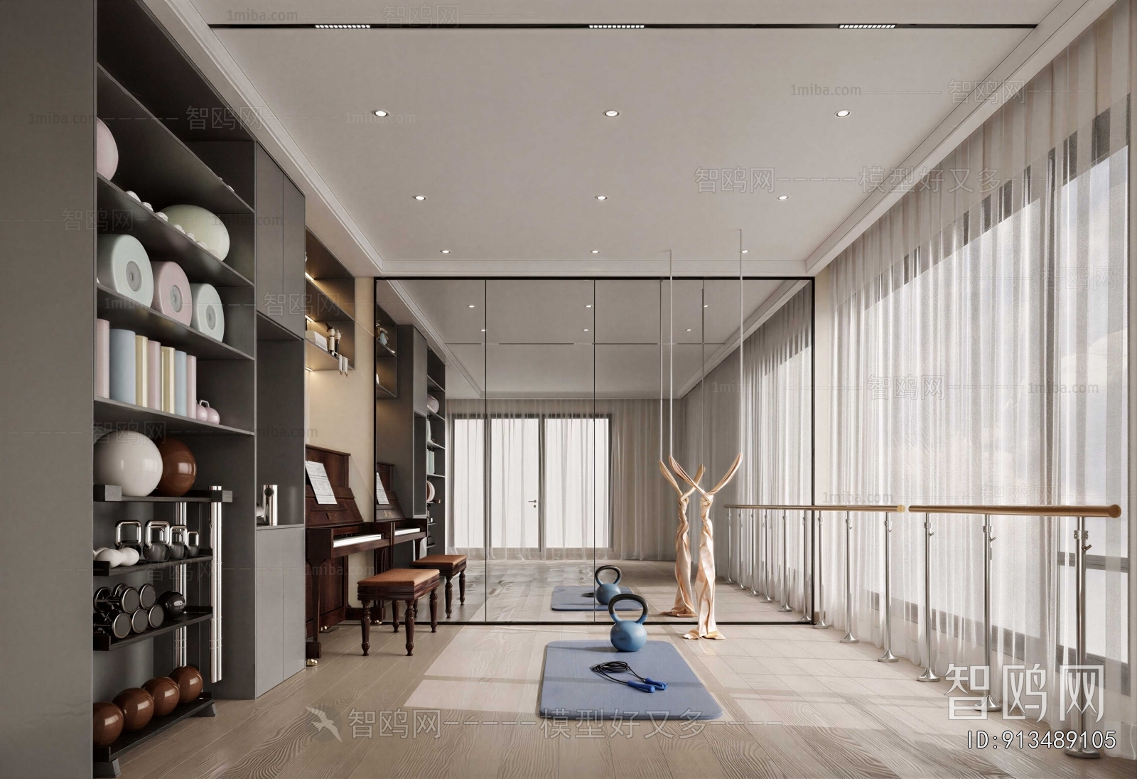 Modern Home Fitness Room