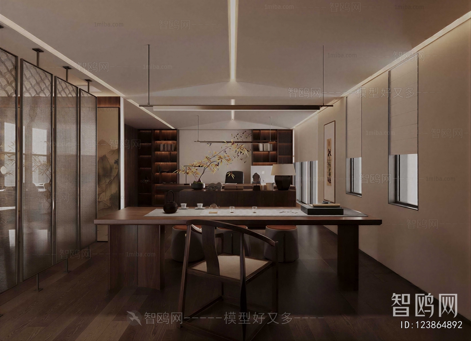 New Chinese Style Manager's Office