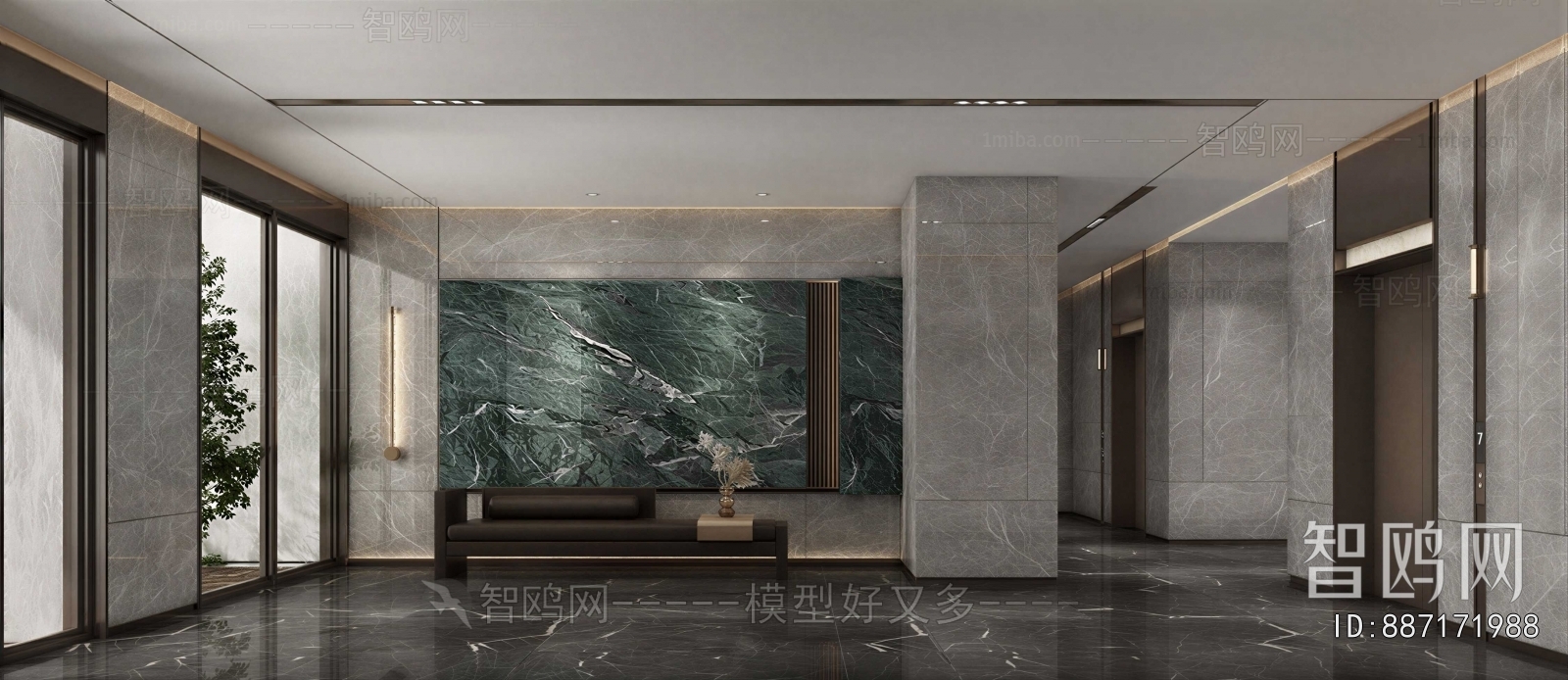 Modern Office Reception Desk