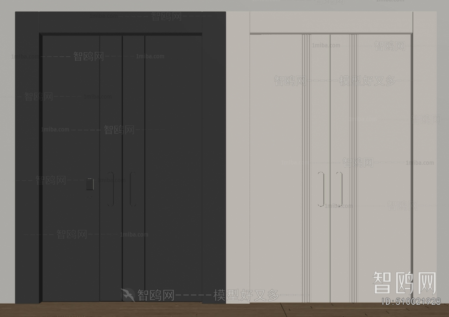 New Chinese Style Double Door