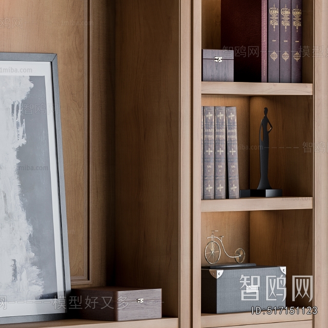 Simple European Style Bookcase