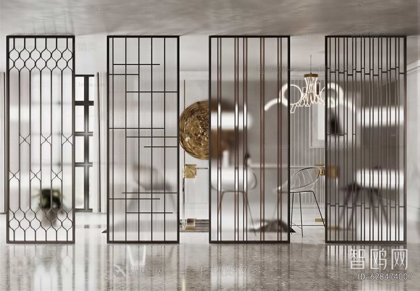 Modern Glass Screen Partition