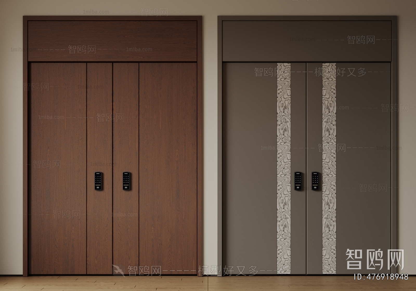 Modern Double Door