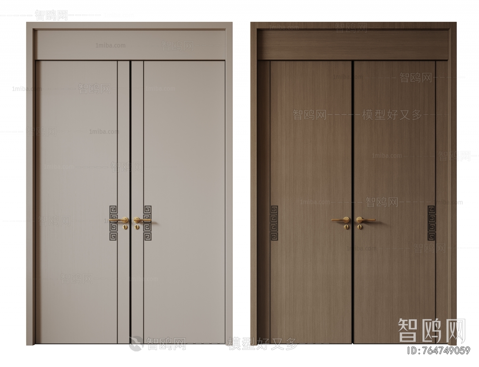 New Chinese Style Double Door