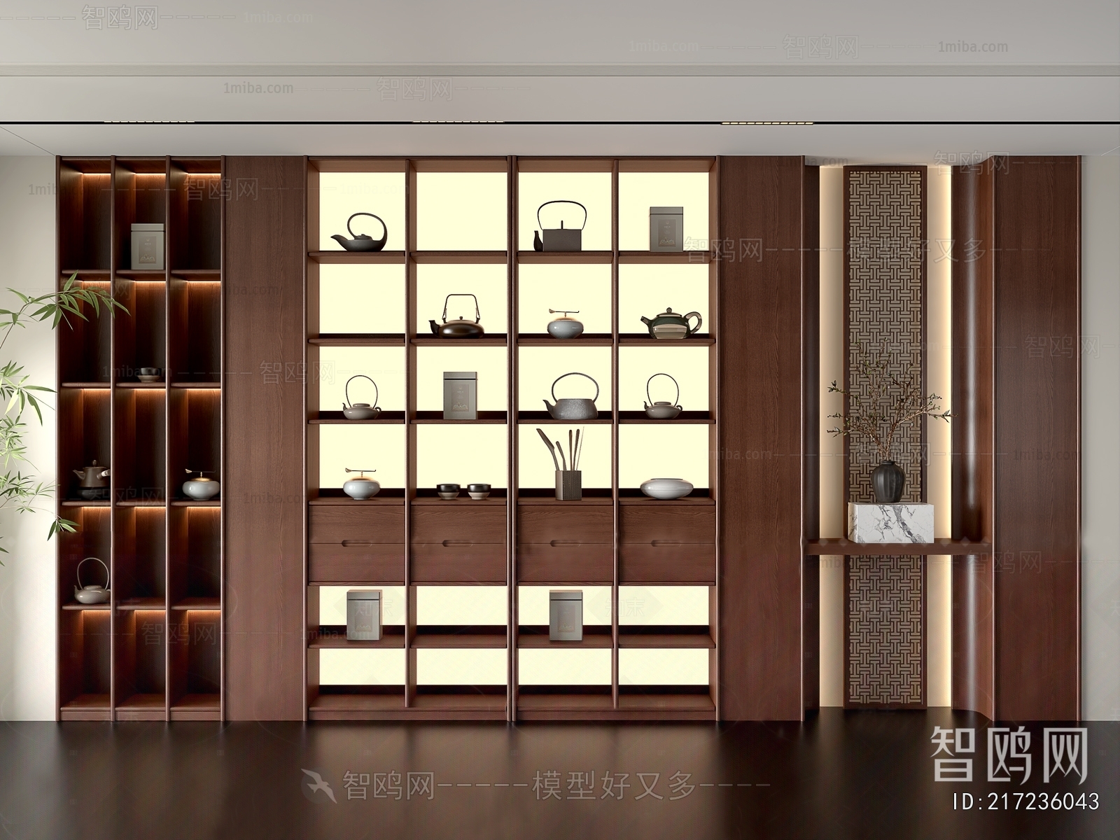 New Chinese Style Decorative Cabinet