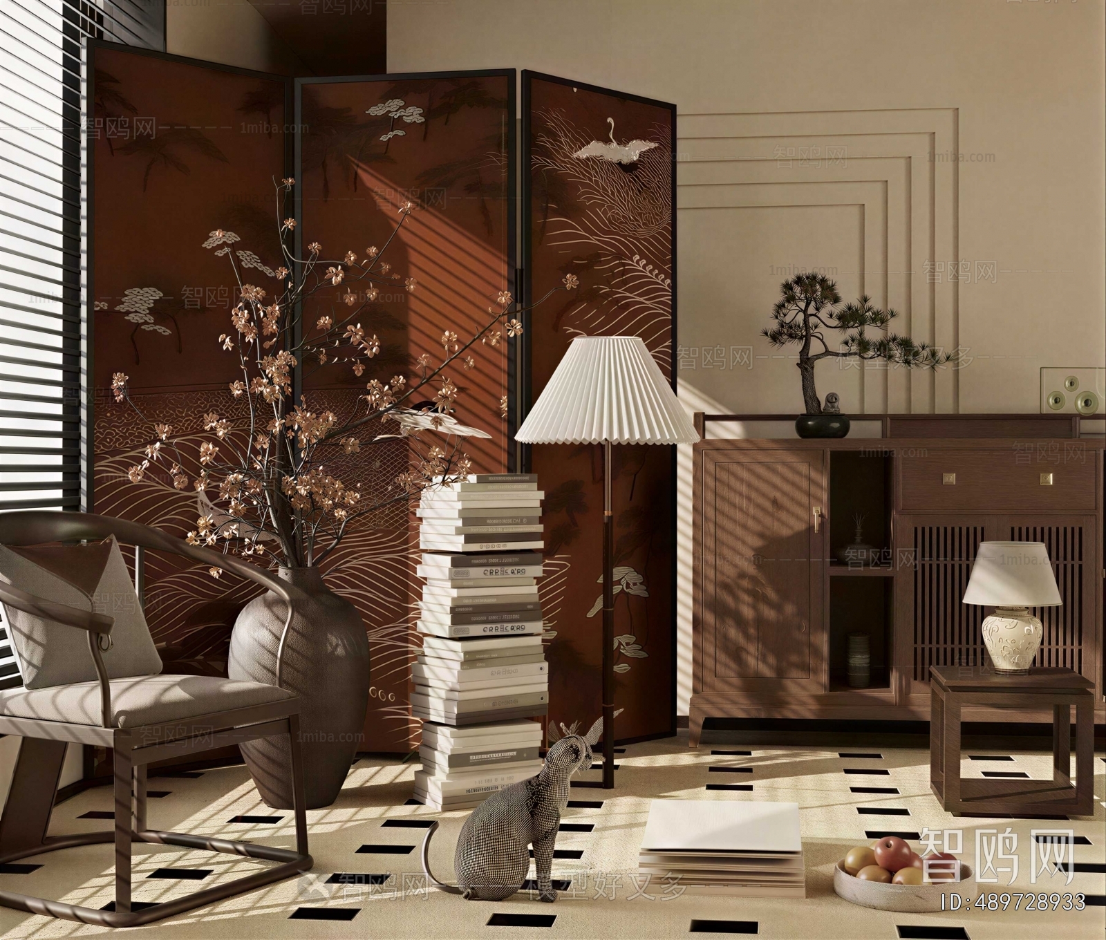 New Chinese Style Lounge Chair