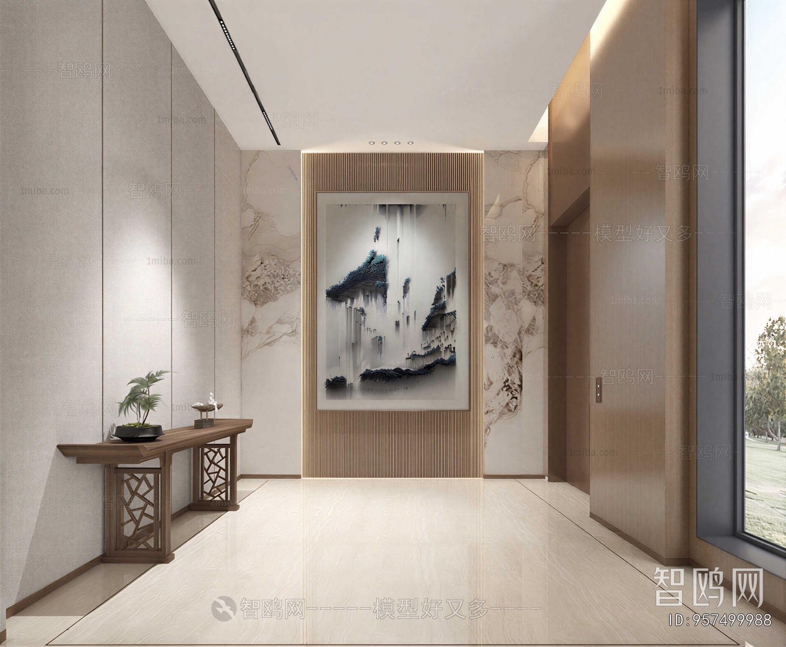 New Chinese Style Hallway
