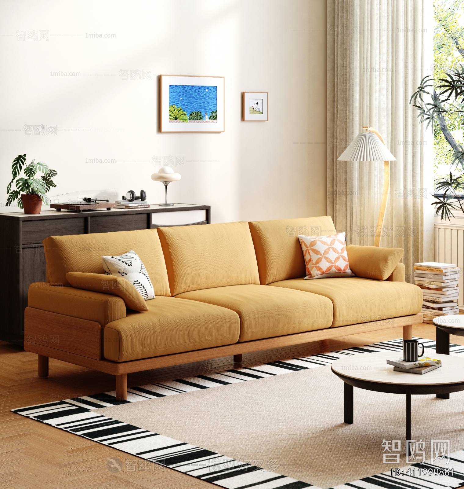 Modern Three-seat Sofa