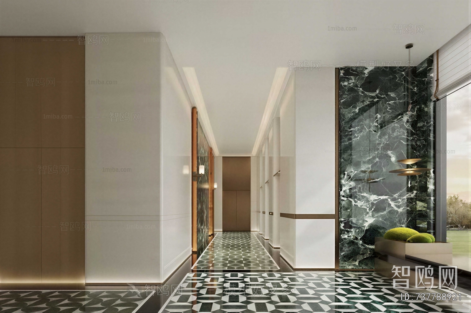 Modern Corridor/elevator Hall