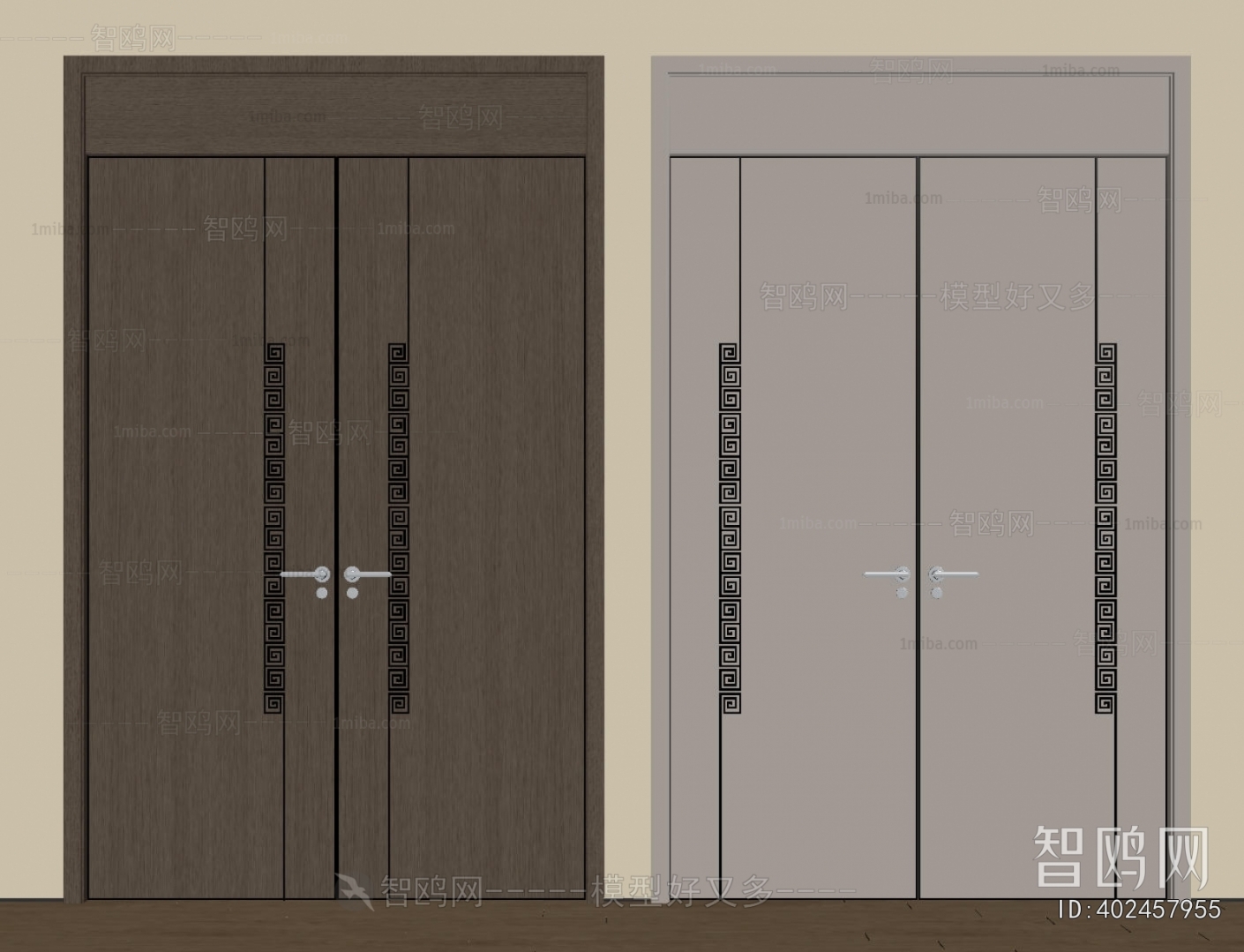 New Chinese Style Double Door