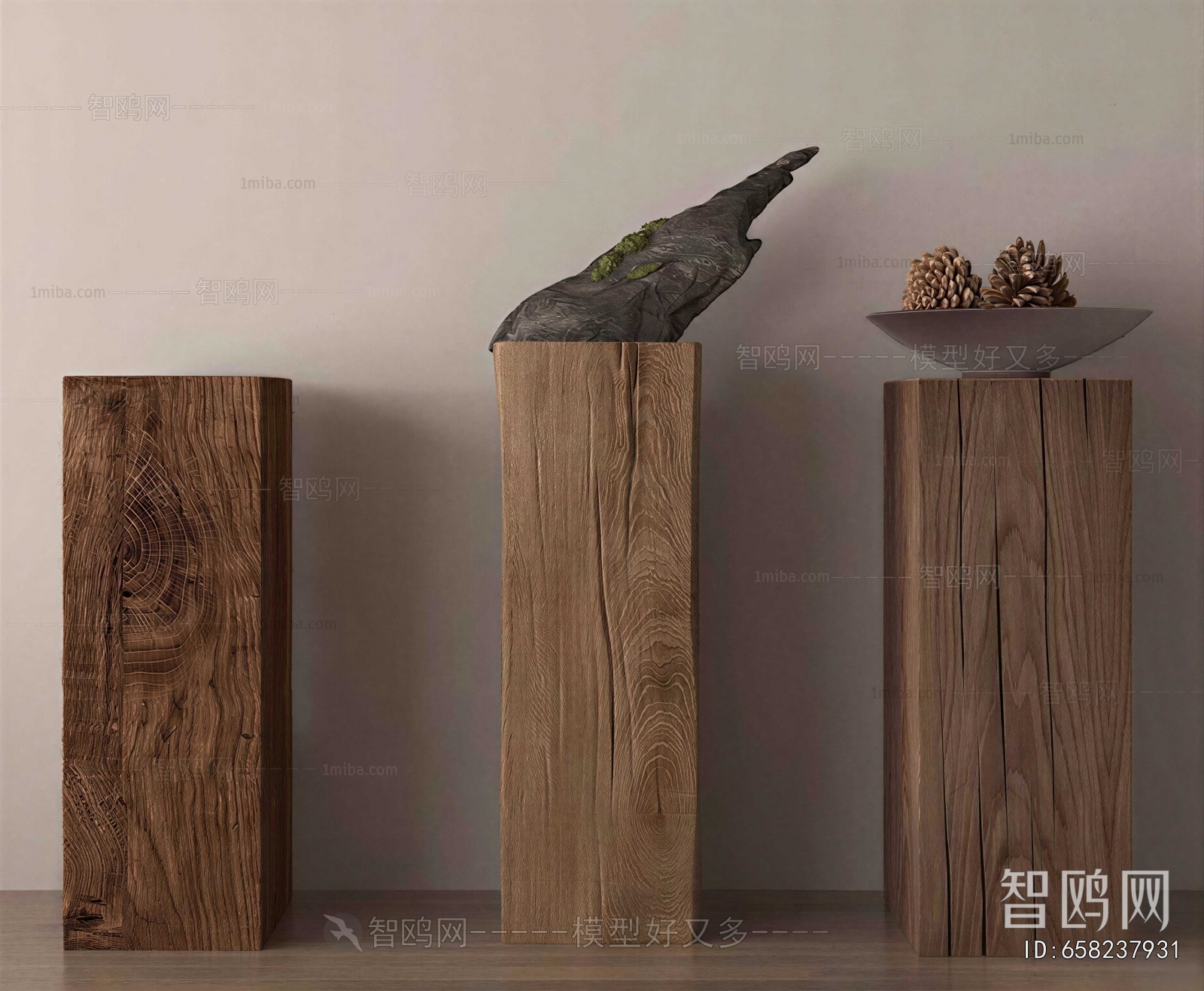 Wabi-sabi Style Column