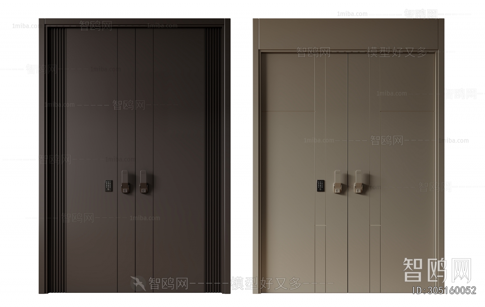 Modern Double Door