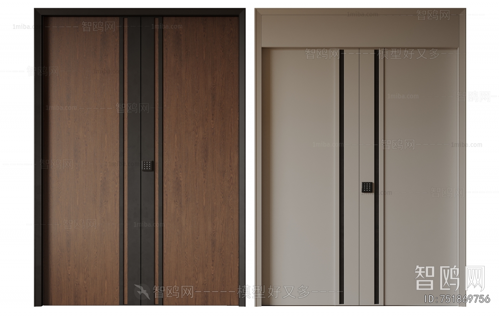 Modern Double Door