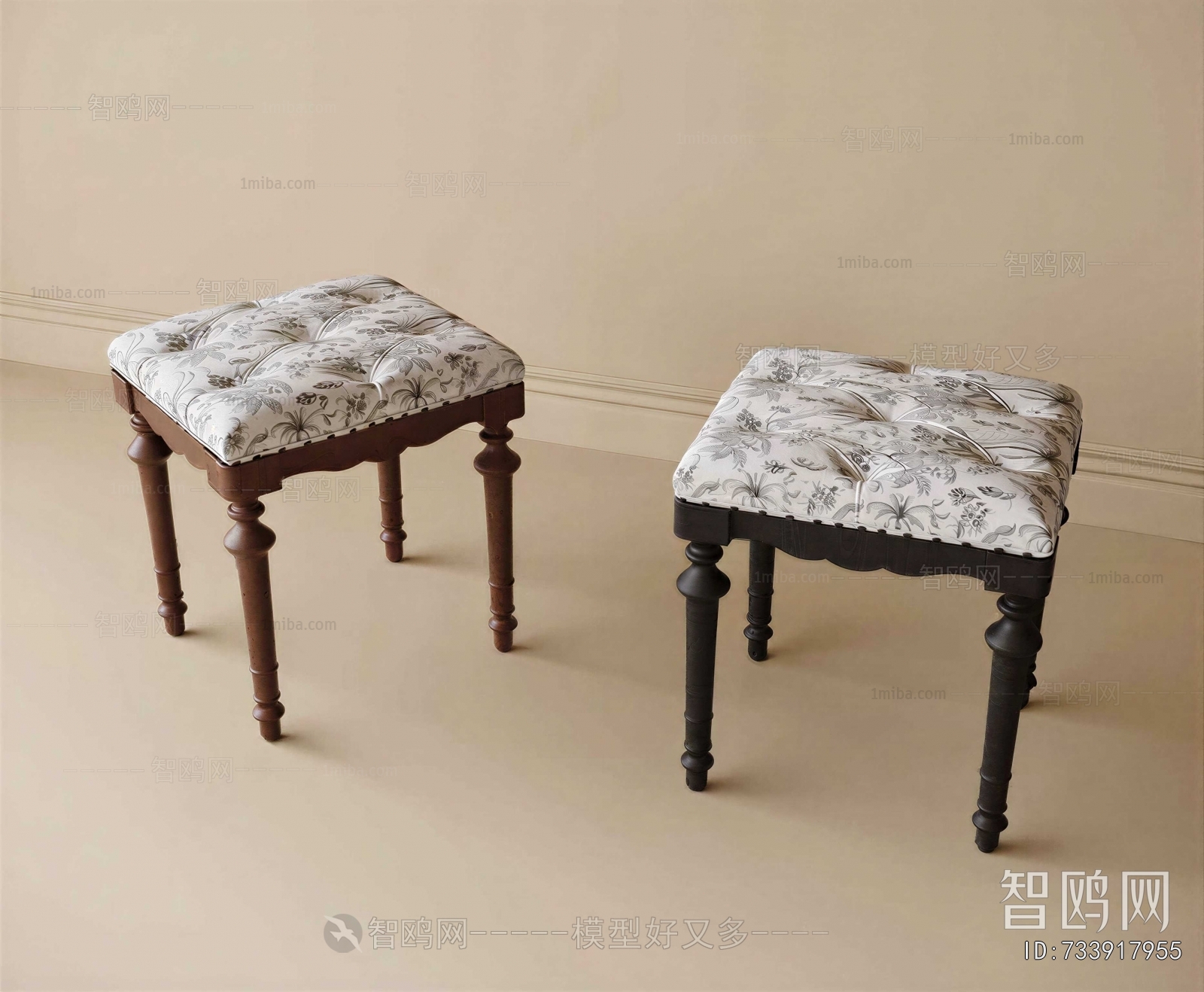 French Style Sofa Stool