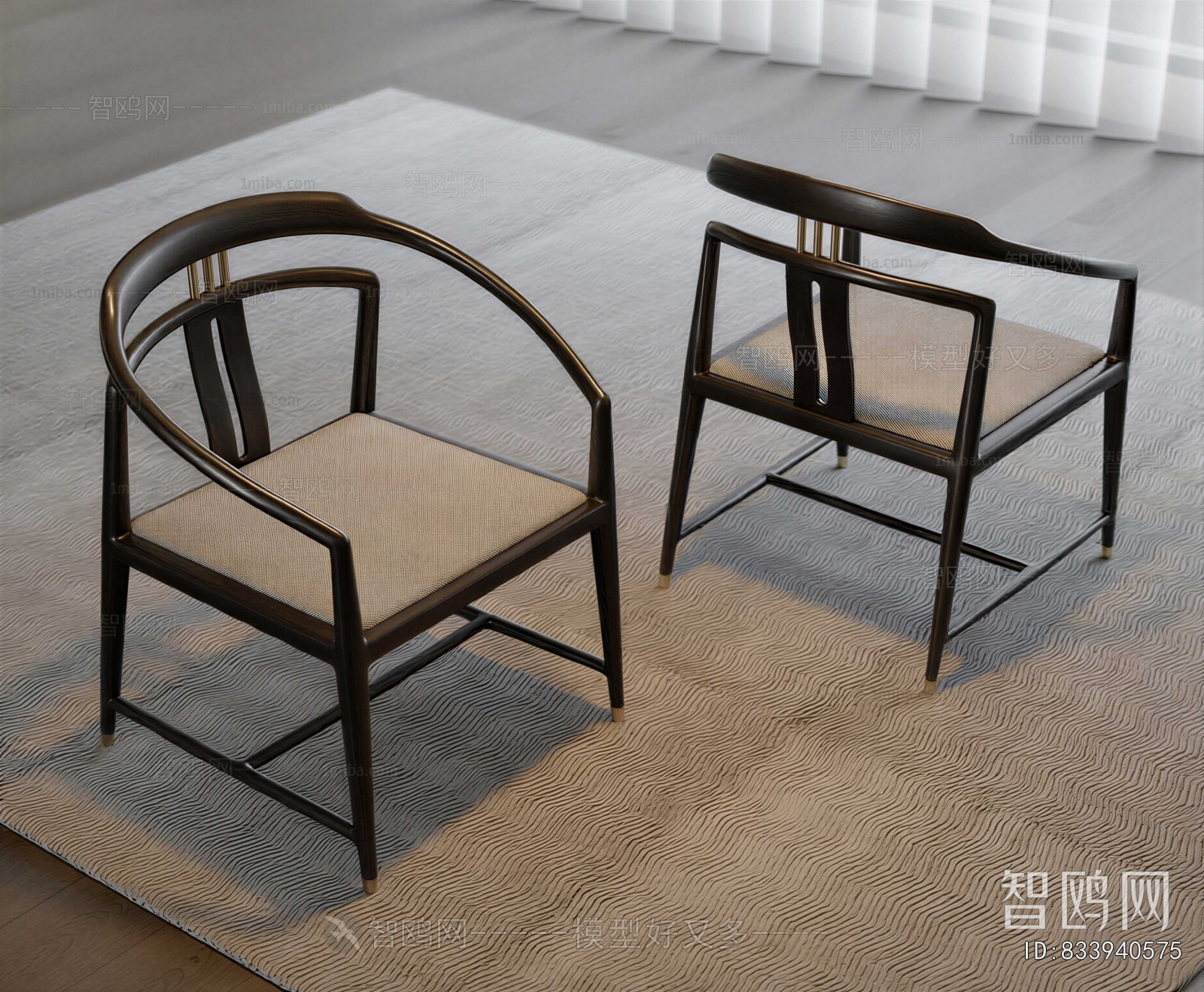 New Chinese Style Lounge Chair