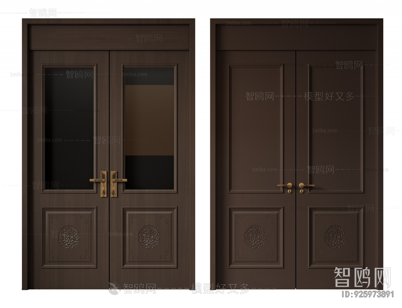New Chinese Style Double Door